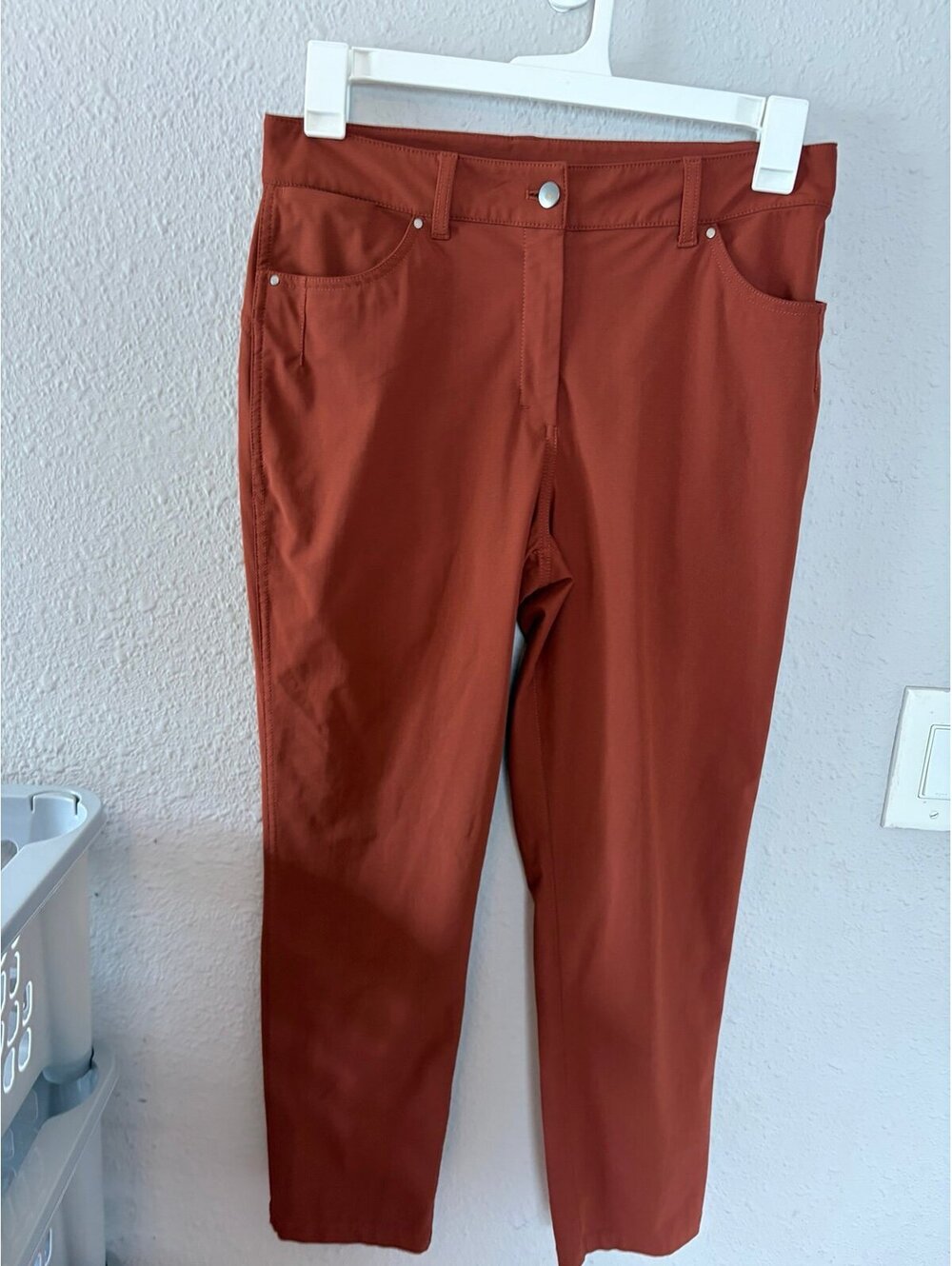 Lululemon City Sleek 5 Pocket 7/8 Pant Dark Terracotta size 10. $128 retail. EUC